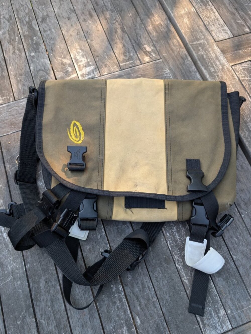 Vintage Timbuk2 Waxed Canvas Messenger Bag